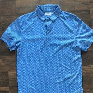 Blue Patterned Men's Shirt